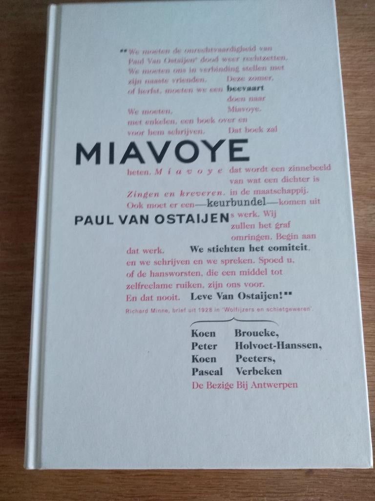 MIAVOIE  /  Paul van Ostaijen, Boeken, Ophalen, Nieuw