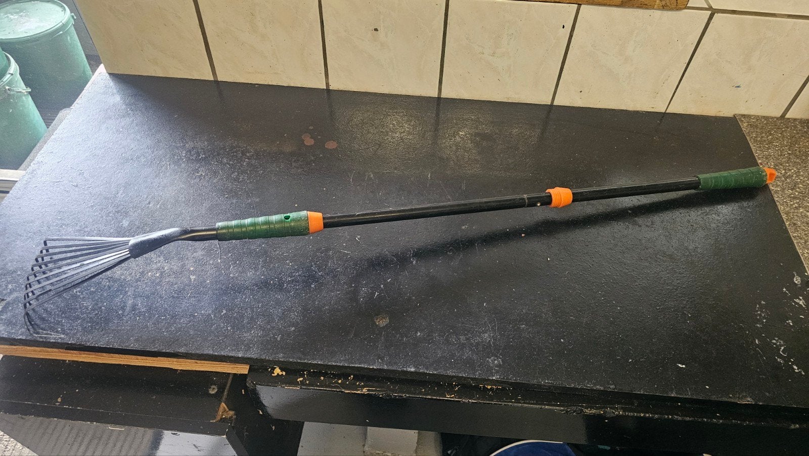 Petit rateau démontable en 3 parties, Tuin en Terras, Ophalen, Gebruikt, Hark
