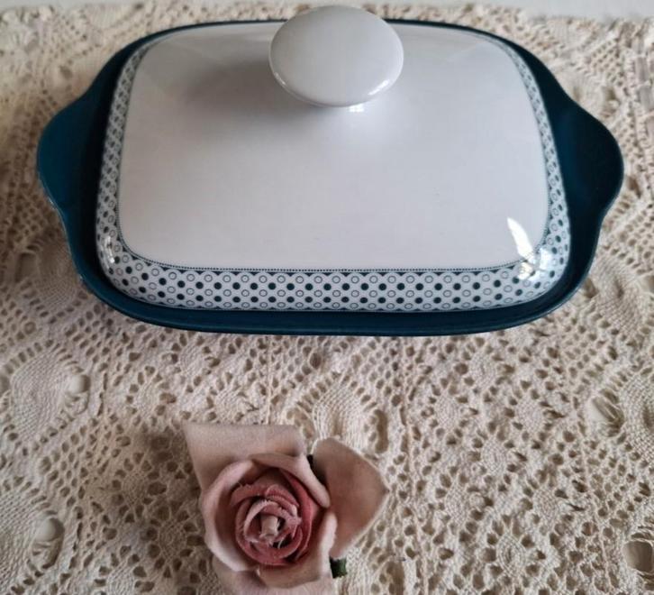 Vintage Eschenbach Bavaria, Blue Glaze, botervloot, Huis en Inrichting, Gebruikt, -, -, Overige typen