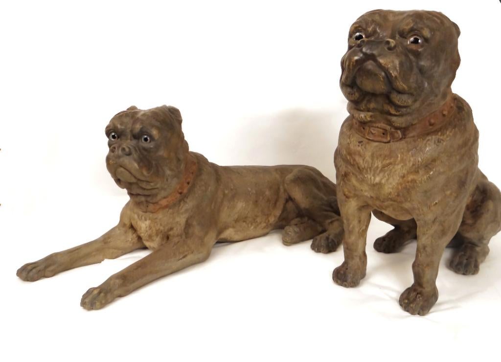 !GEZOCHT:Antiek beeld hond/leeuw/..houten, terracotta, beton, Antiek en Kunst, Curiosa en Brocante, Ophalen of Verzenden