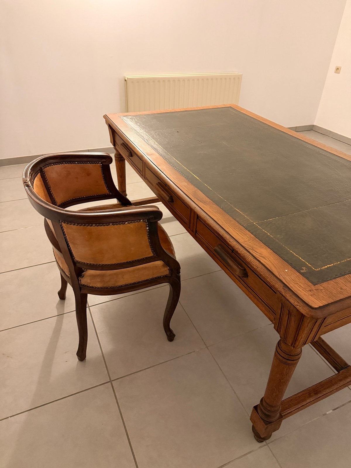 Antieke bureau en stoel 1900, Antiek en Kunst, Ophalen