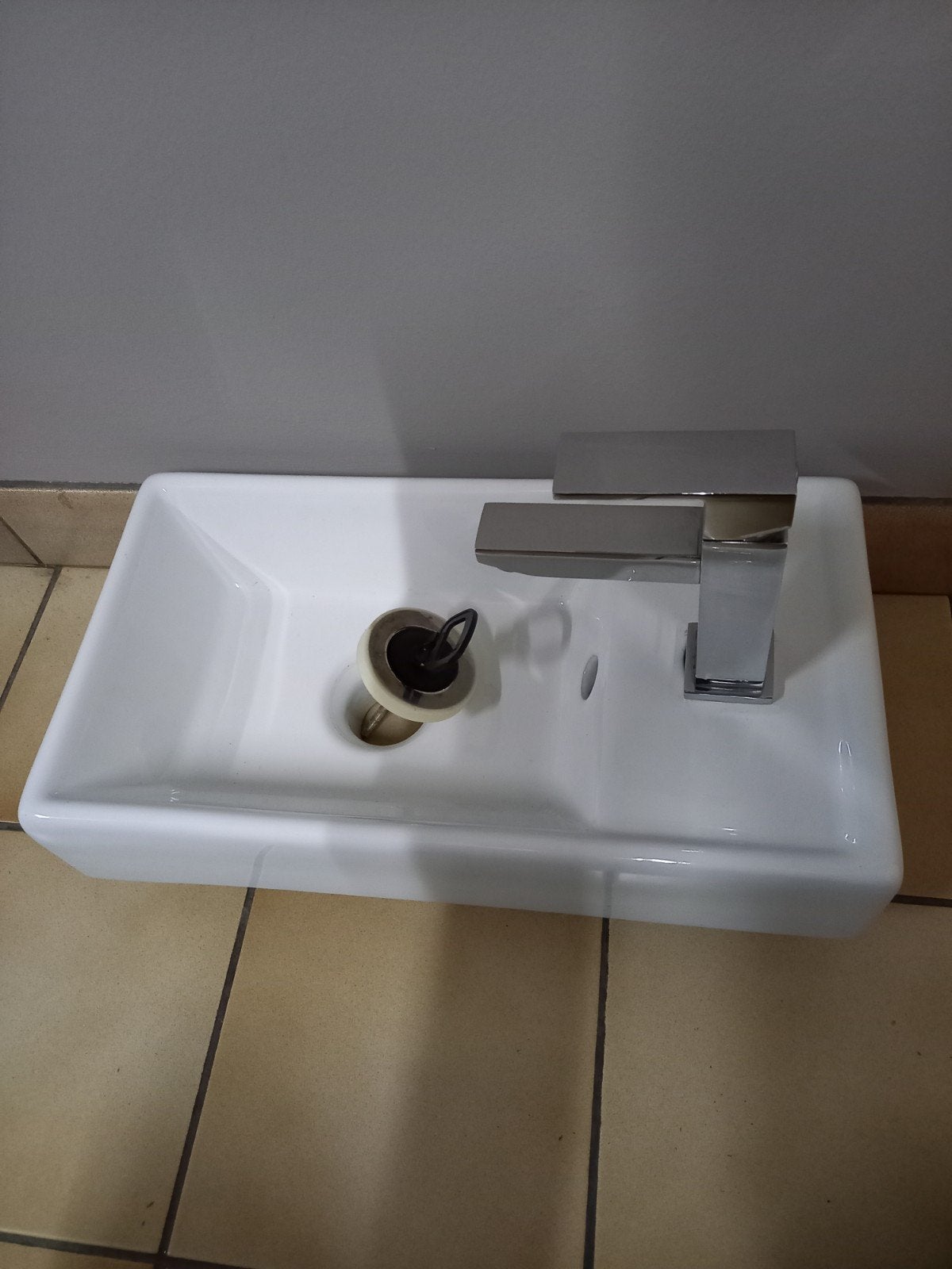 Wasbakje voor op toilet., Ophalen, Toilet