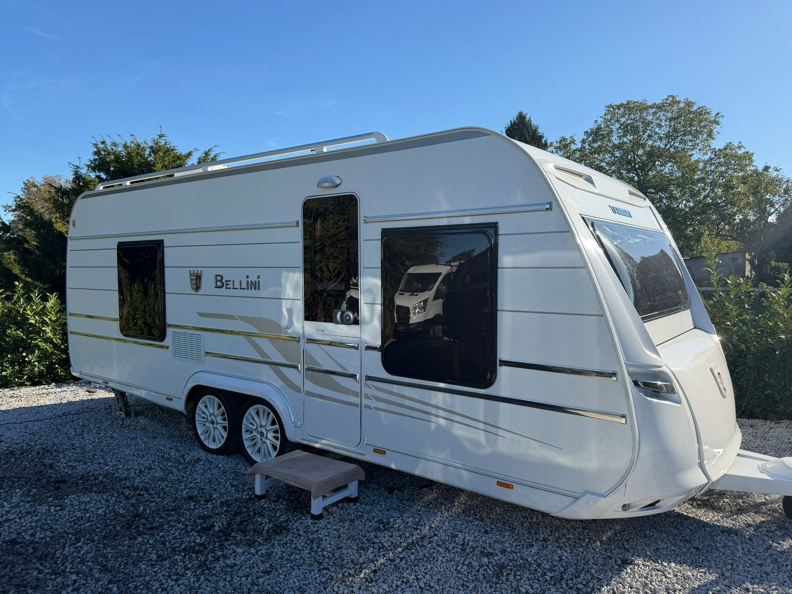 Tabbert Bellini 5M70 Clim douce airco, Jusqu'à 4, 5 à 6 mètres, Grand lit, Particulier