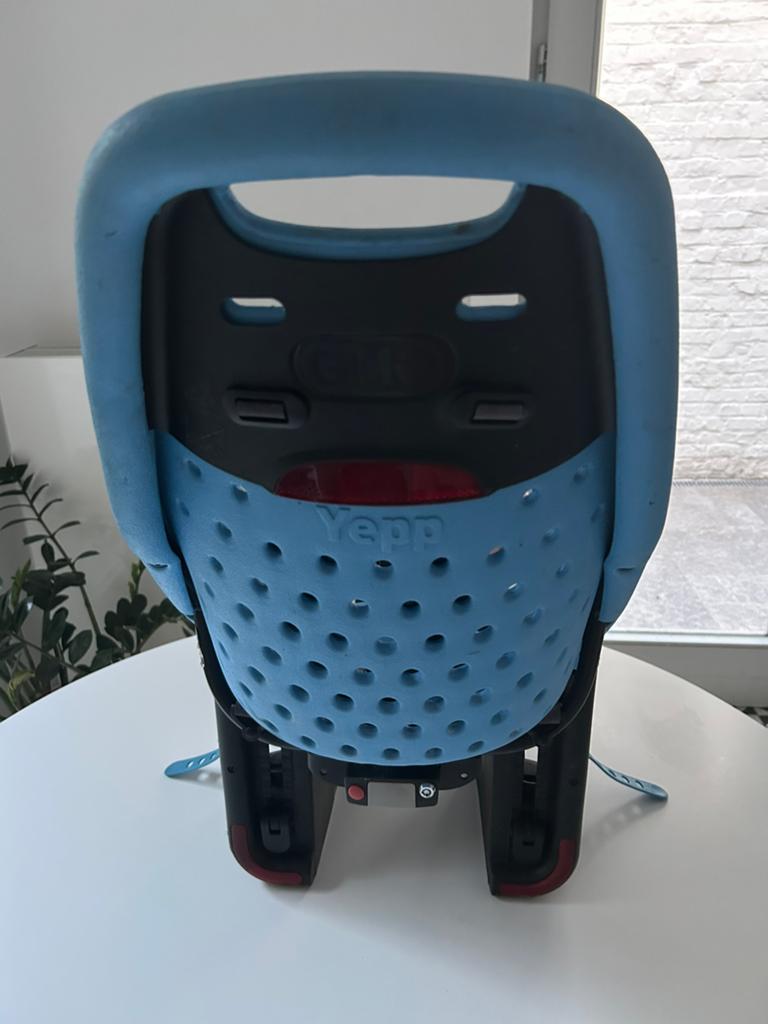 Yepp fietstoel, Fietsen en Brommers, Fietsaccessoires | Fietsstoeltjes, Ophalen, Achterzitje, 9 t/m 18 kg, Gebruikt