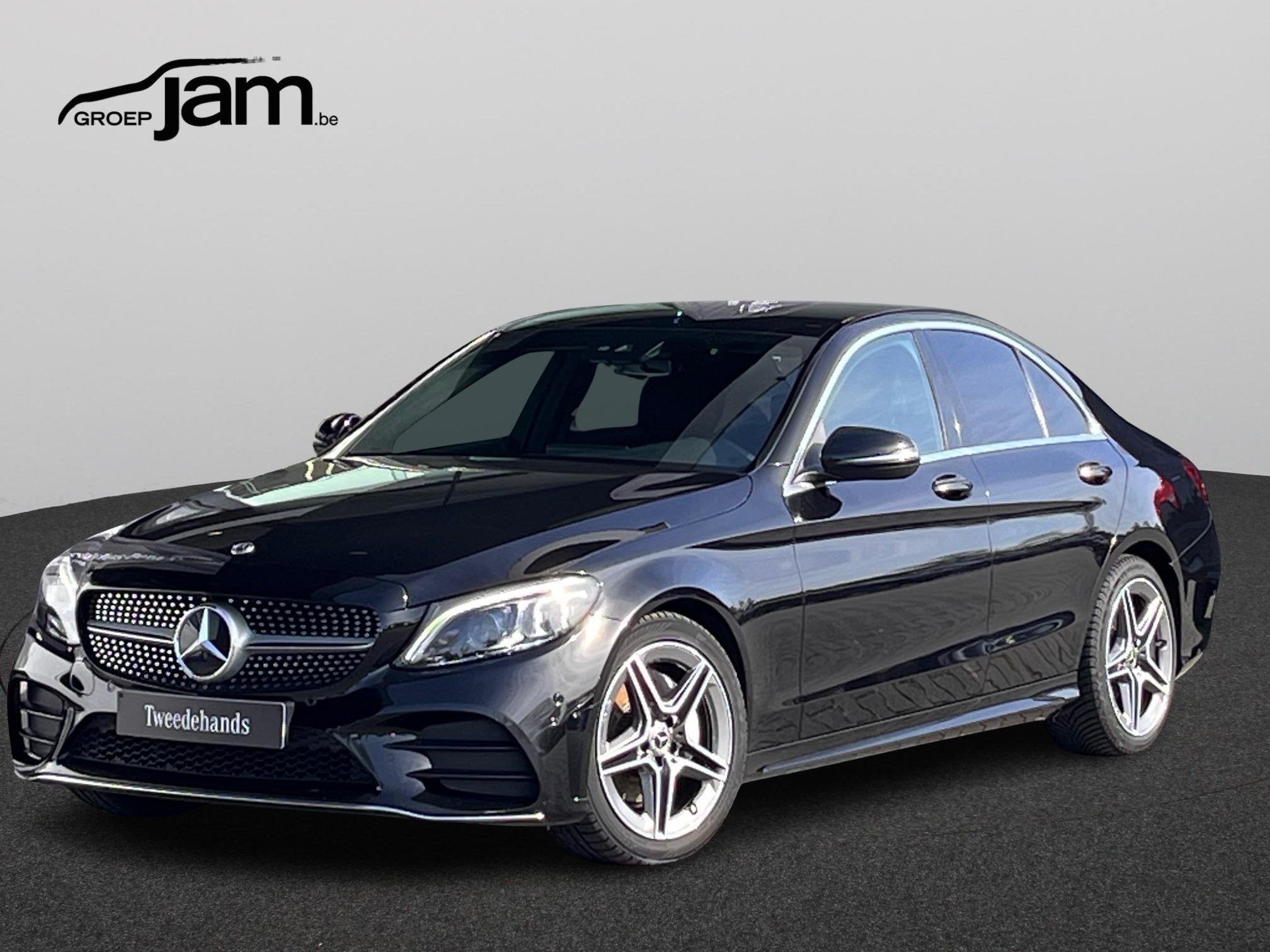 Mercedes-Benz C-klasse 180 d AMG, Auto's, 4 deurs, Gebruikt, 4 cilinders, Zwart