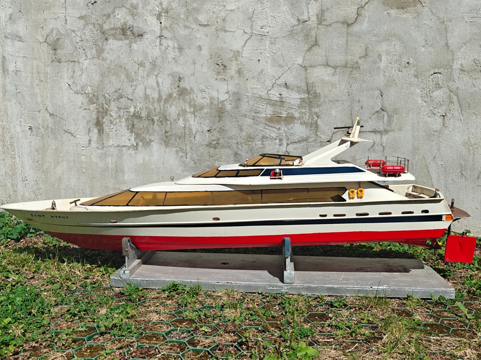 prachtige RC motoryacht, Hobby en Vrije tijd, Modelbouw | Boten en Schepen, Ophalen, Gebruikt