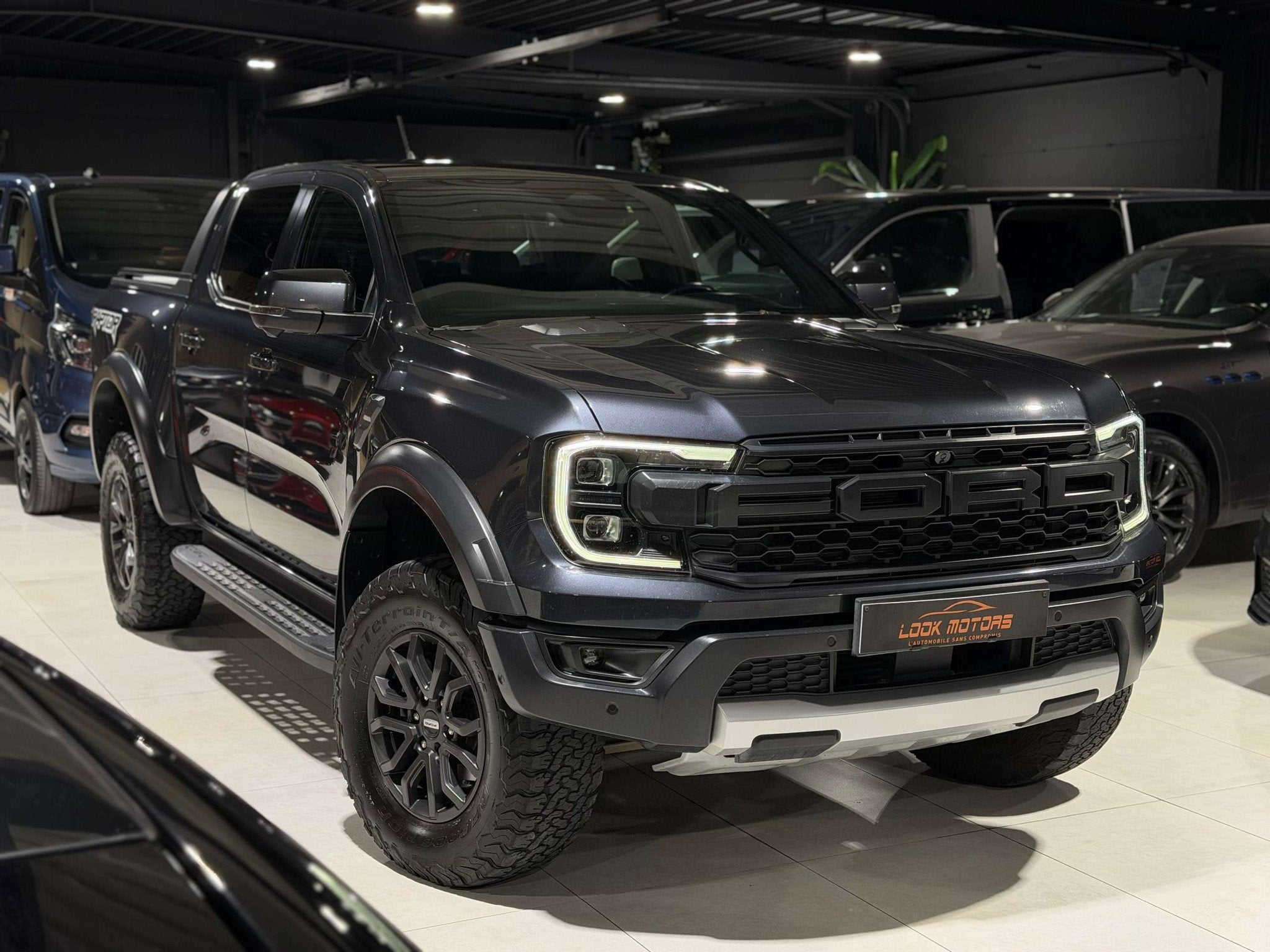 Ford Ranger Raptor 2.0d EcoBlue 4WD Bt-Auto 10 vitesses 209c, Cuir, Argent ou Gris, 4 portes, Entreprise