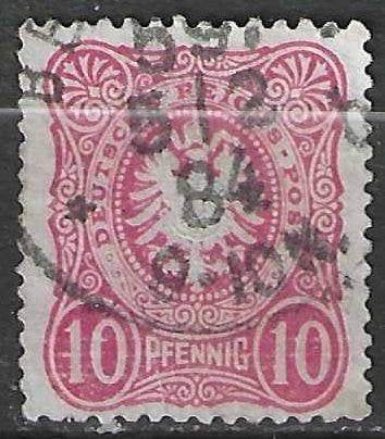 Duitsland 1879 - Yvert 38 - Adelaar - 10 pf (ST), Verzenden, Gestempeld