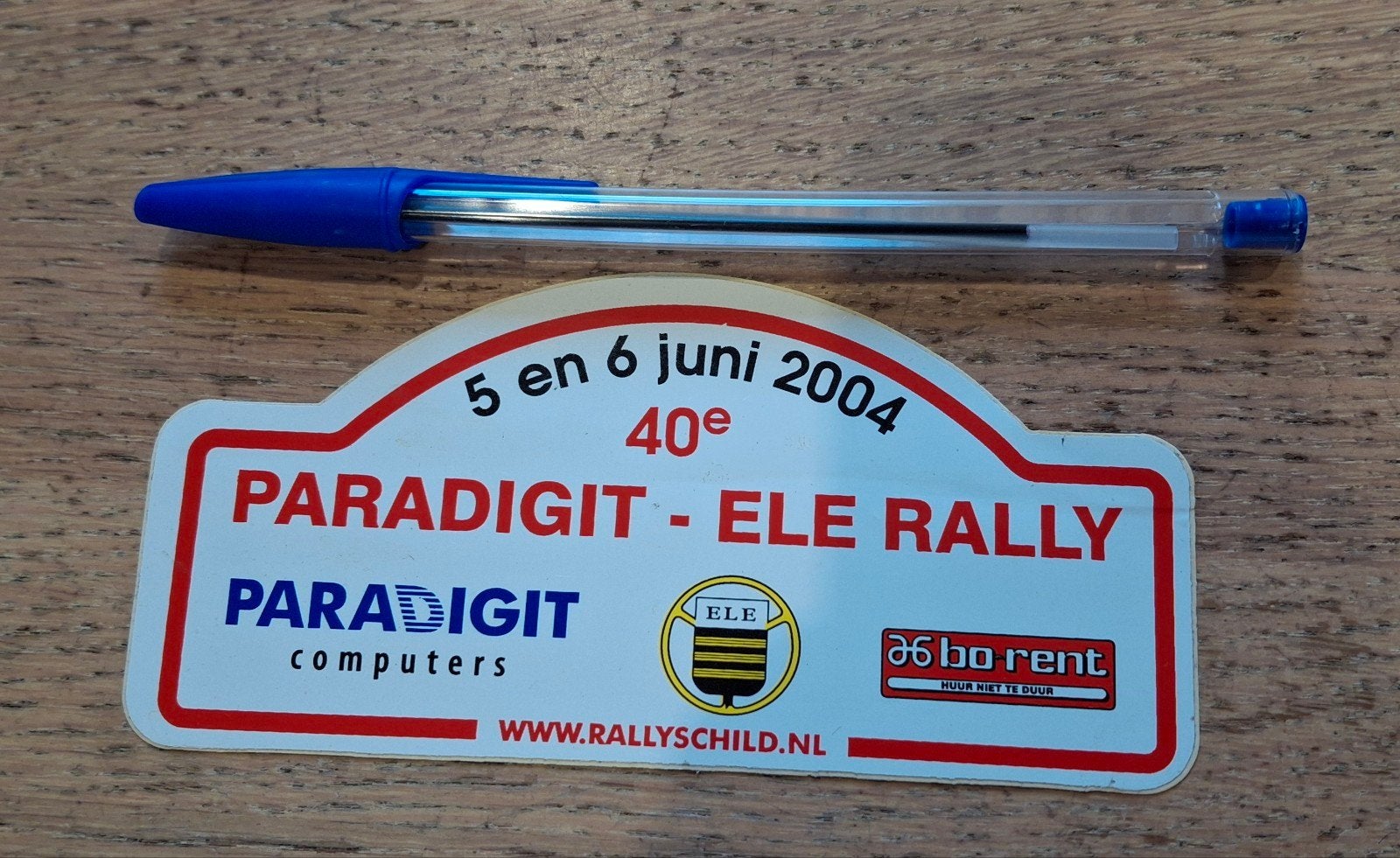 Autocollant de rallye automobile Paradigit Ele Rally 2004, Collections, Autocollants, Enlèvement ou Envoi, Comme neuf, Voiture ou Moto