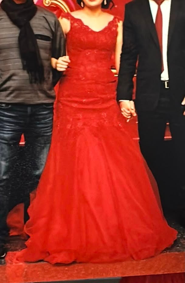 Robe de soirée, Enlèvement ou Envoi, Porté, Rouge, Costume de mariage