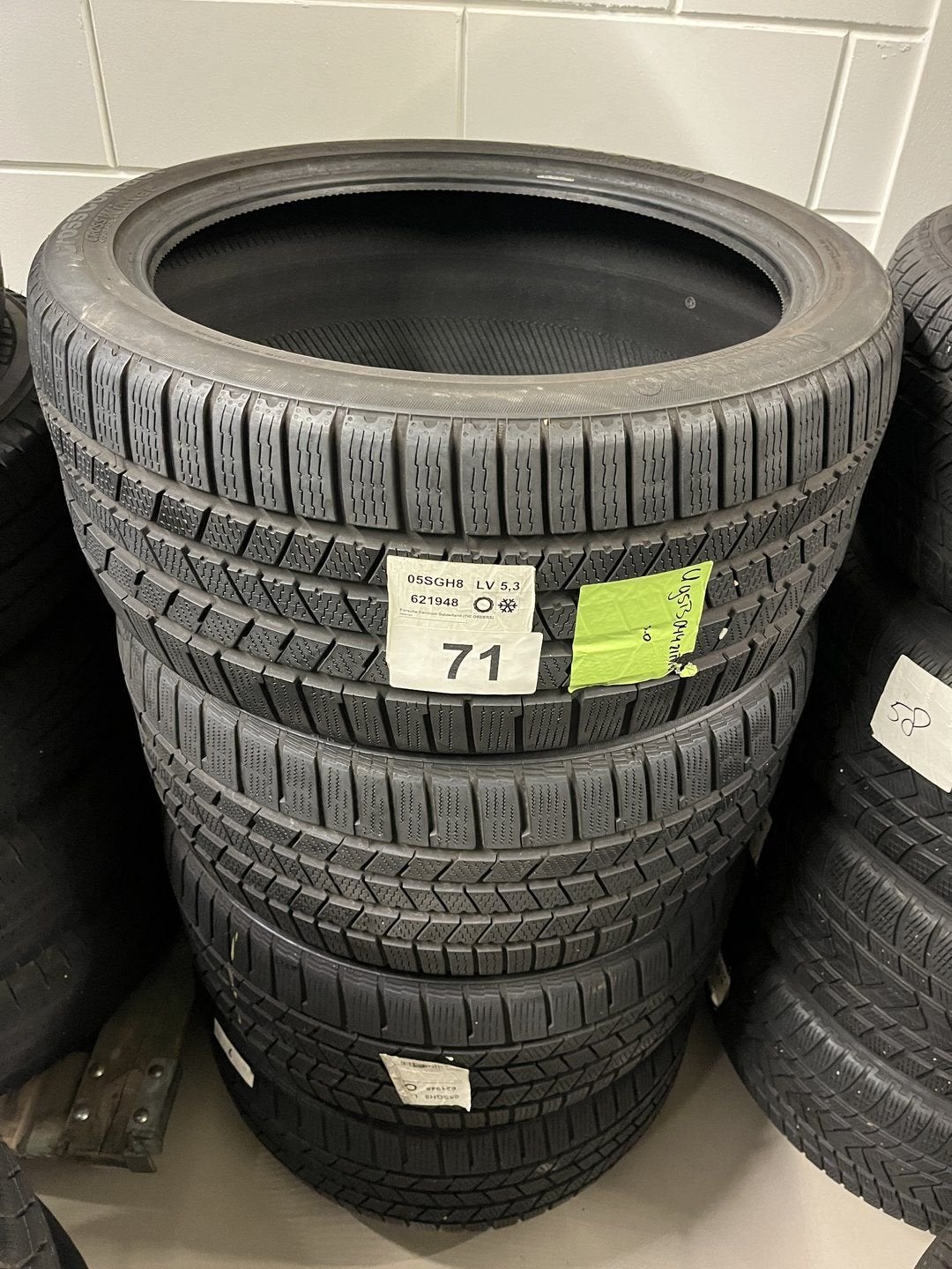 S nr71 Porsche Cayenne turbo Continental Cross Contact Winte, Auto-onderdelen, Banden en Velgen, Ophalen, Gebruikt, 295 mm, -