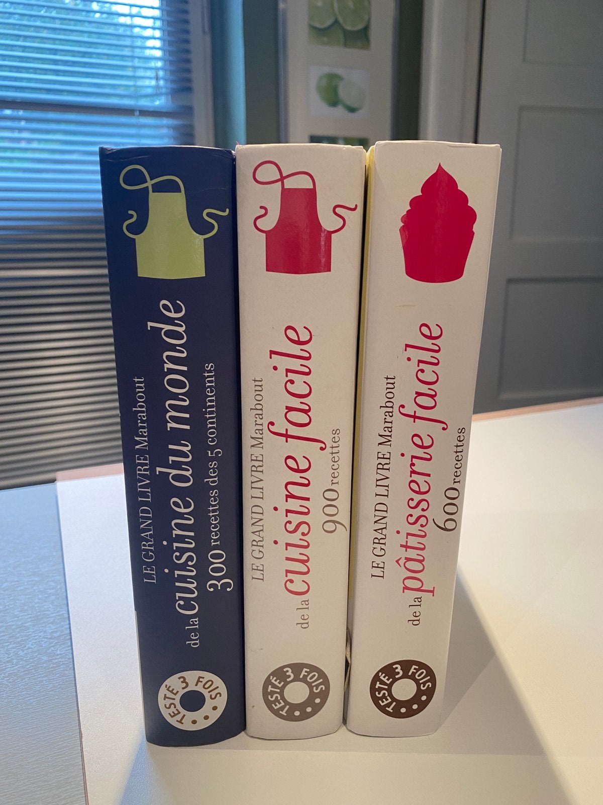 3 grands livres cuisine Marabout Chef, Livres, Enlèvement, Comme neuf