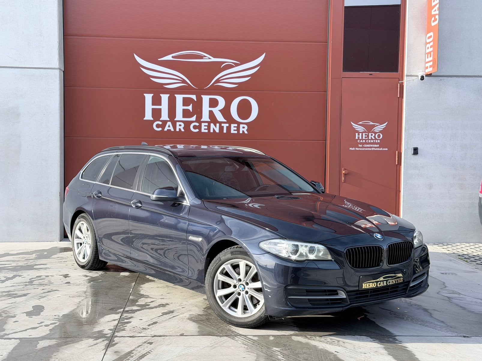 BMW 5Serie Facelift Automaat Euro 6b - Onderhoudsboekje!, Auto's, Automaat, 4 cilinders, 110 g/km, Zwart