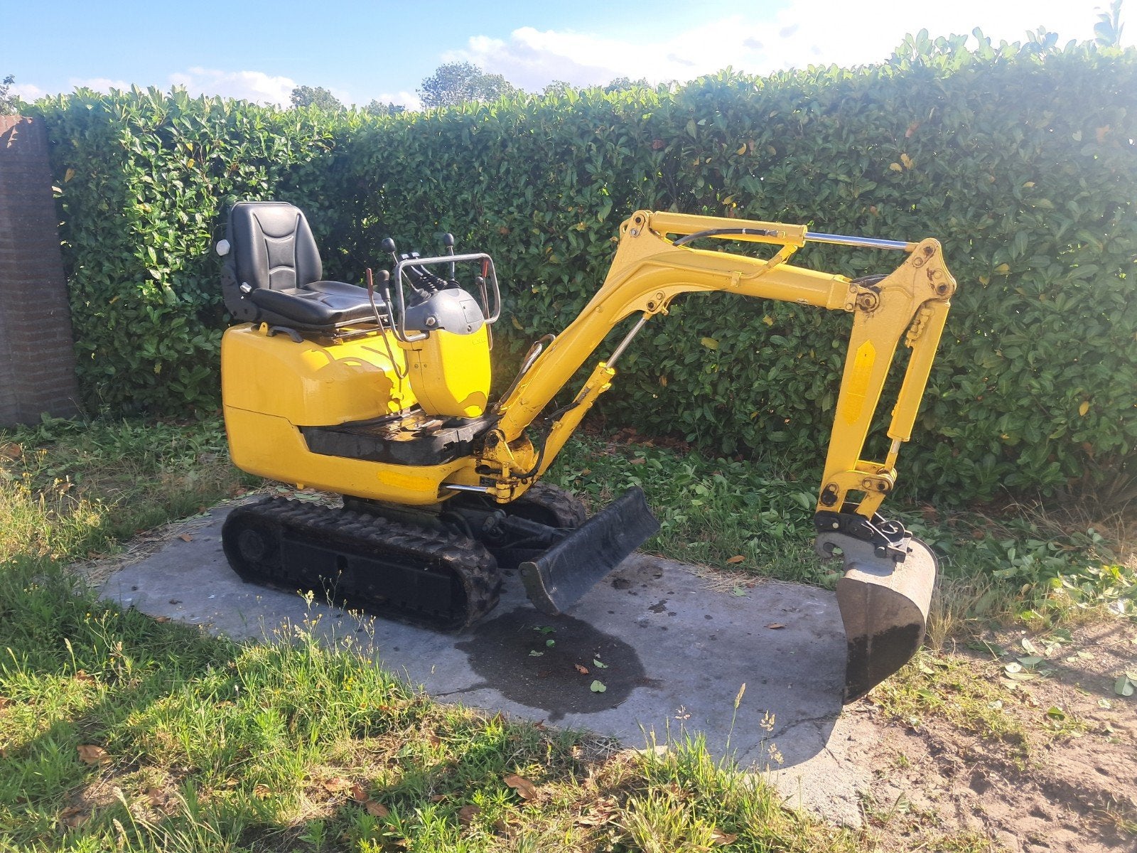 Minigraver Komatsu PC09 / MARGE / Minikraan, Ophalen