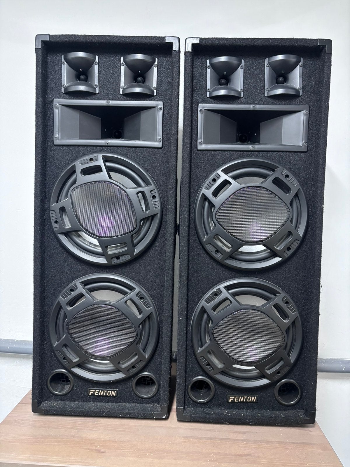 Set Fenton BS210 PA Luidsprekers 800W Ideaal voor Feestjes, Gebruikt, Inclusief kabels, Party speaker, Ophalen