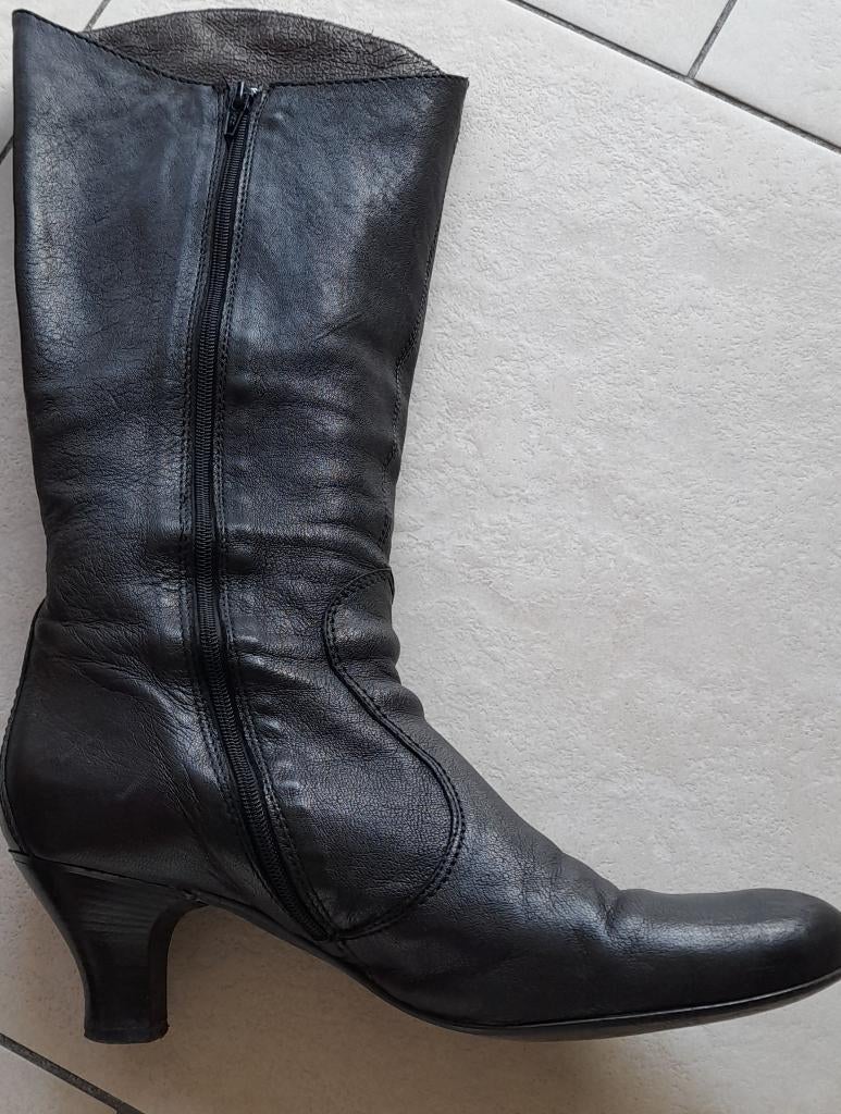 Lederen laarzen, Kleding | Dames, Schoenen, Ophalen, Hoge laarzen, Luc Verduyn, Zwart