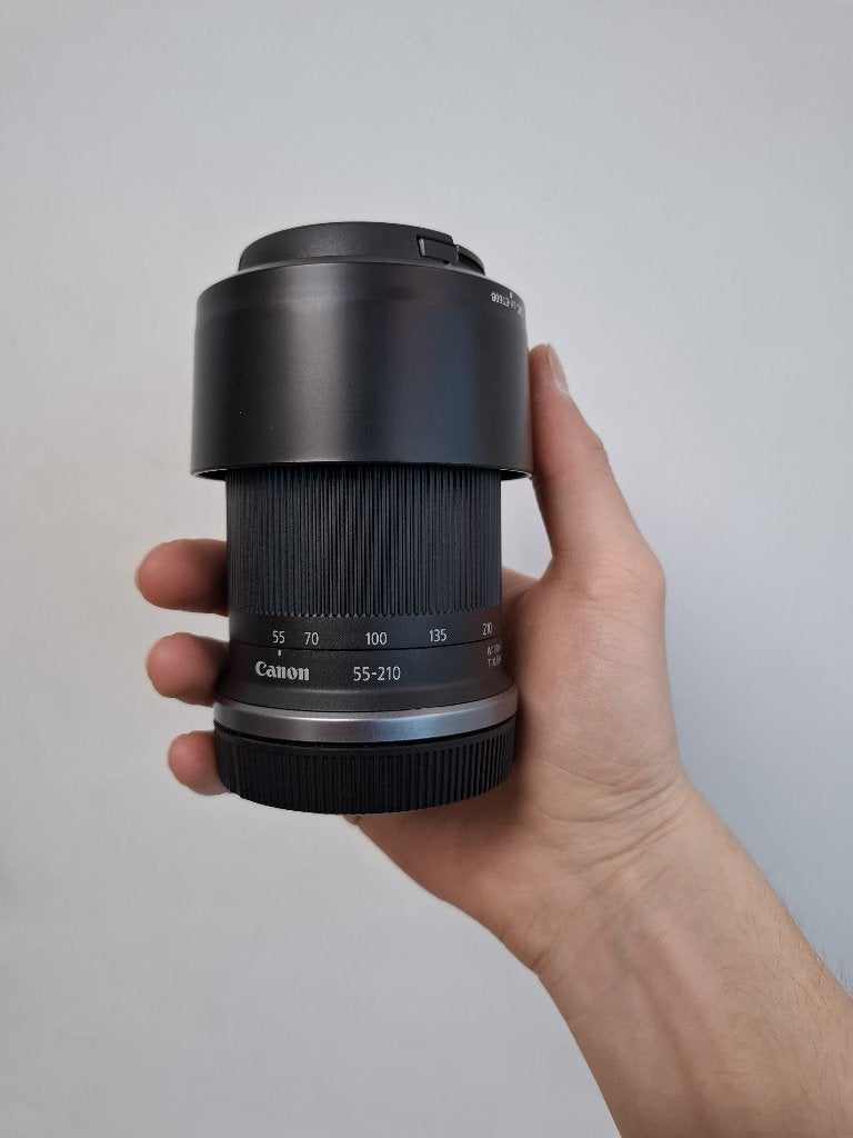 Canon RF-S 55-210mm f/5-7.1 IS STM, Ophalen, Zo goed als nieuw, Telelens