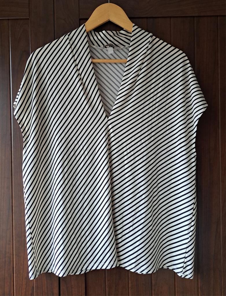 Leuk shirtje van H&M maat L, H&M, Wit, Maat 42/44 (L), Ophalen of Verzenden