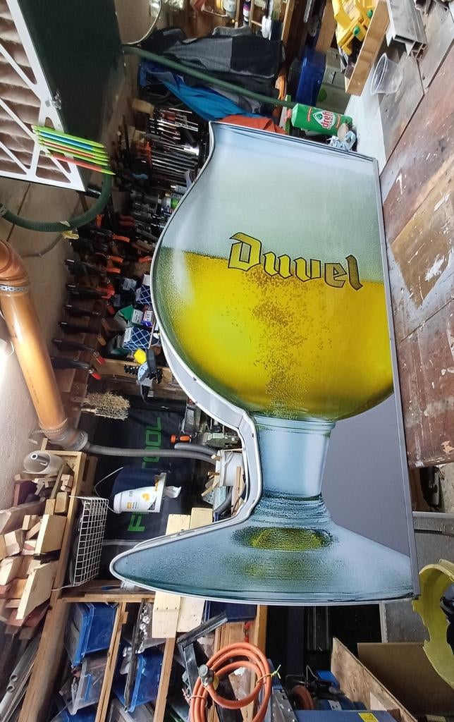 Duvel lichtreclame, Ophalen, Duvel