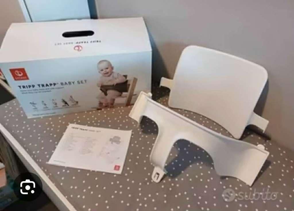 Babyset stokke tripp trapp, Ophalen, Zo goed als nieuw, Overige typen, Stoelverkleiner