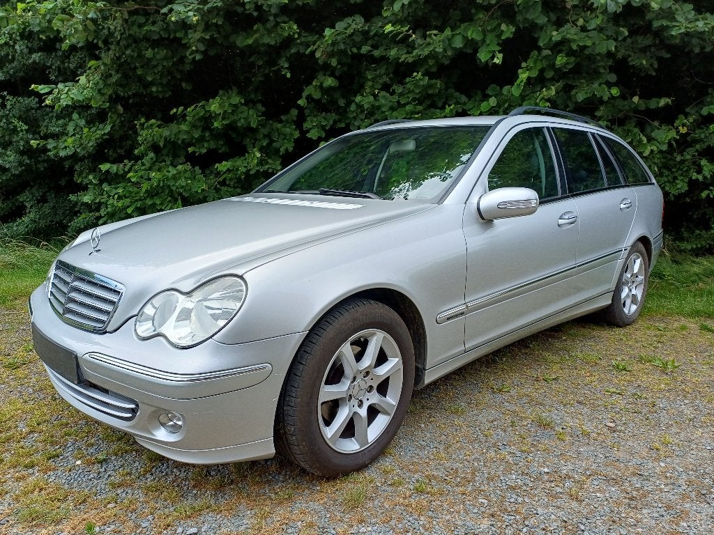 Mercedes C200CDI, Auto's, 90 kW, Achterwielaandrijving, Zwart, Leder