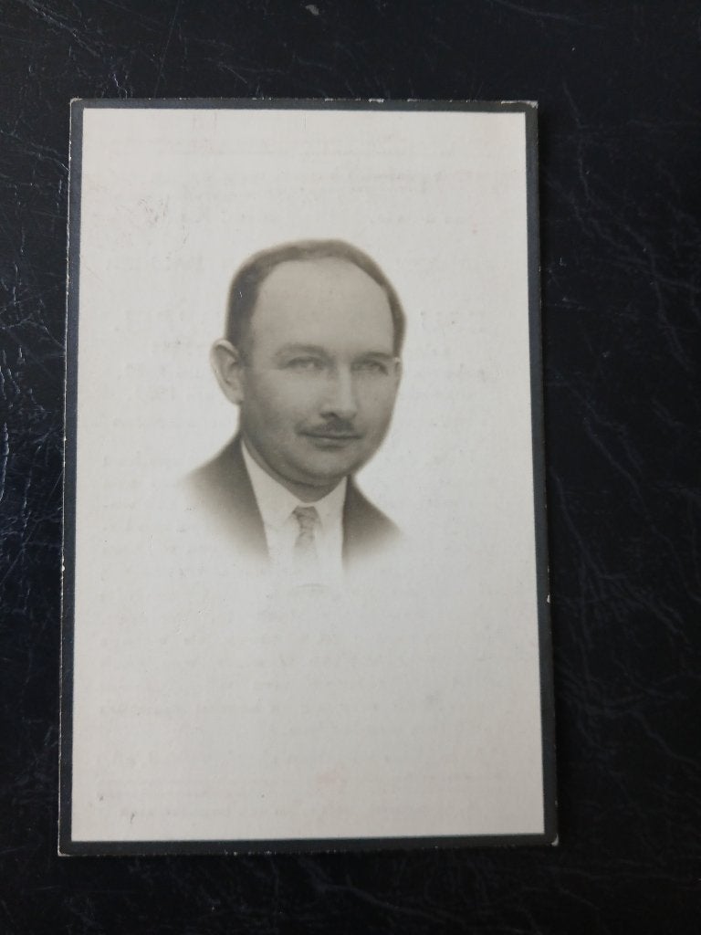 eduard van poppel overl 1933, Verzamelen, Verzenden, Bidprentje