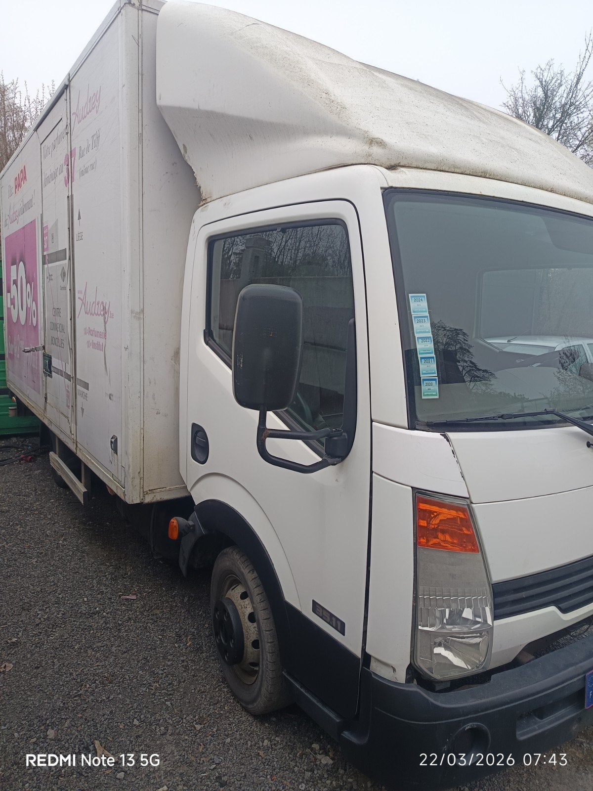 Nissan cabstar 2.5, Autos, Camionnettes & Utilitaires, Particulier, Nissan, Diesel, Euro 4, 3 portes, Boîte manuelle, Enlèvement