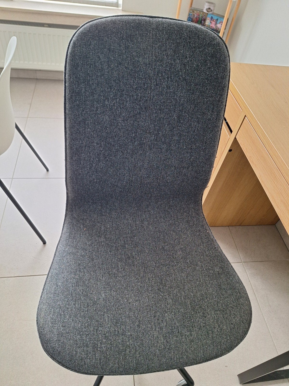 bureaustoel verstelbaar hoger en lager, Maison & Meubles, Chaises de bureau, Enlèvement, Gris, Chaise de bureau