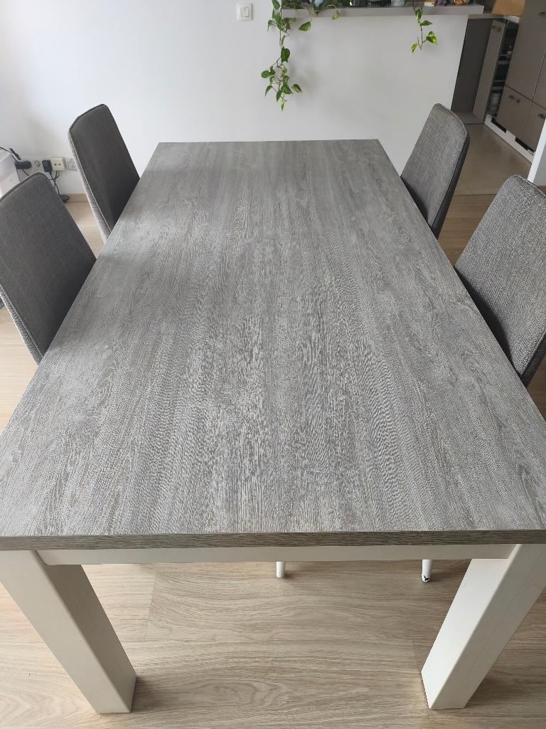 Table et chaises, Maison & Meubles, Tables | Tables à manger, Enlèvement, Utilisé, Cinq personnes ou plus