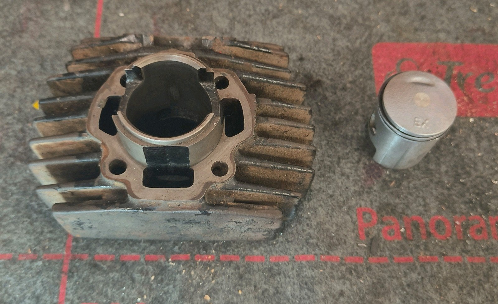 Honda Camino - P3 cilinder + Piston en Zuigerveren, Enlèvement ou Envoi, Utilisé, Cylindre, Honda camino amigo novio