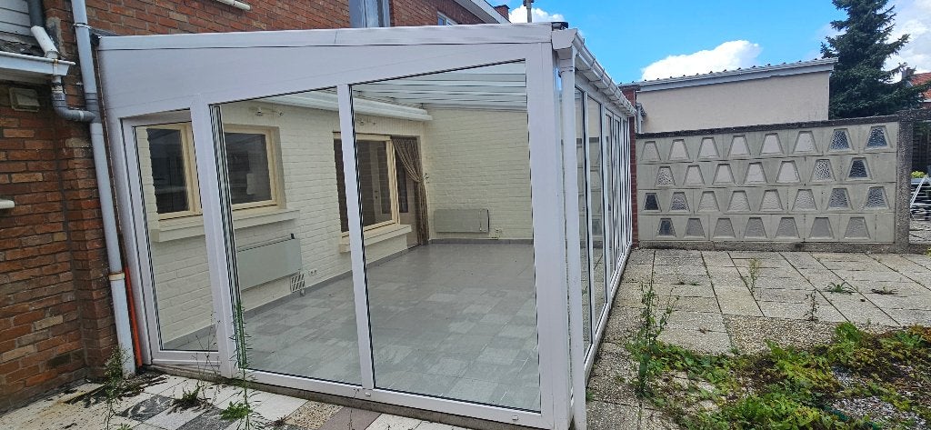 halfopen veranda in dubbele beglazing, Tuin en Terras, Ophalen, Gebruikt, Veranda