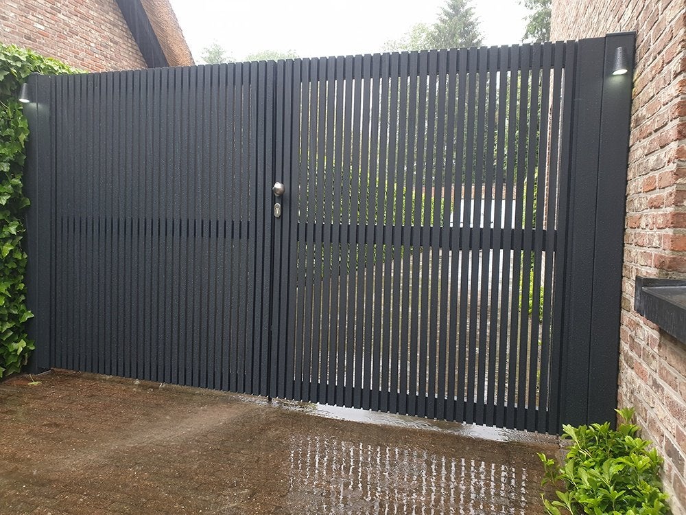 Aluminium poorten op maat, Tuin en Terras, Ophalen, Nieuw, Aluminium, Draaipoort