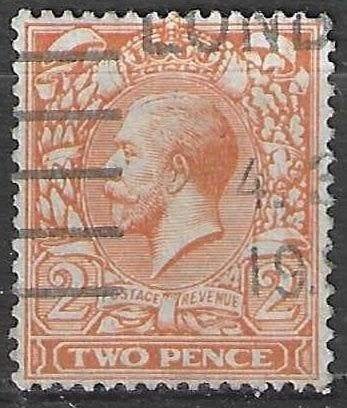 Grande-Bretagne 1912-1922 - Yvert 142 - King Georges (ST), Envoi, Affranchi