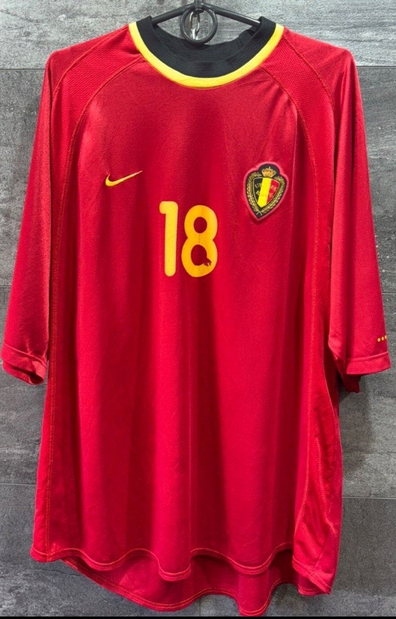 België Nico Van Kerckhoven Voetbalshirt Origineel EK 2000, Enlèvement ou Envoi