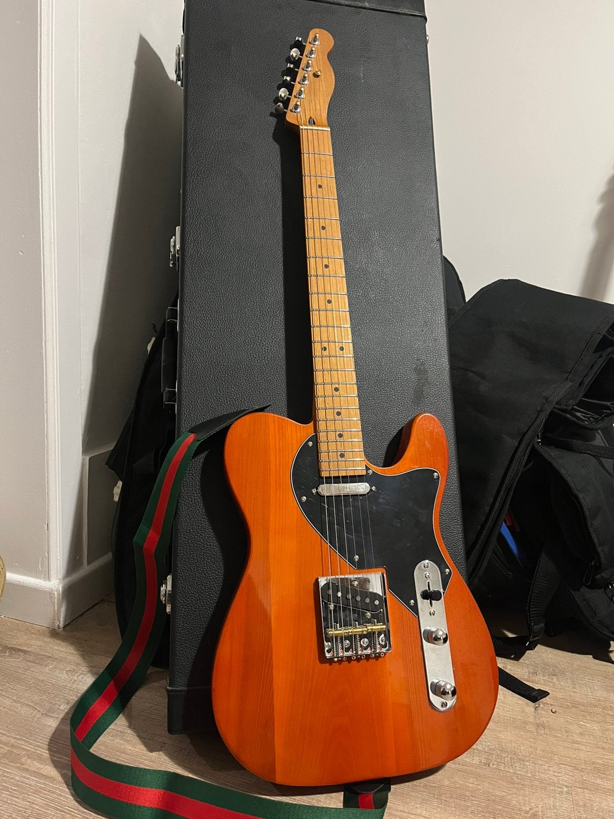 Telecaster Custom – Micros Mojo Pickups UK (flycase inclus), Musique & Instruments, Enlèvement, Comme neuf, Solid body, Autres marques