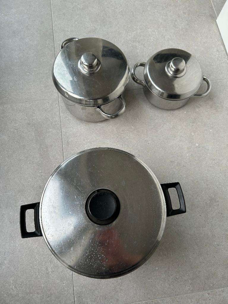 kook potten, Huis en Inrichting, Keuken | Potten en Pannen, Ophalen, Overige materialen, Gebruikt, Keramische plaat