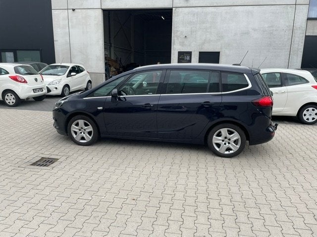 Opel Zafira Tourer, Airco, Trekhaak, 7- Zit, Goede staat!, Auto's, Voorwielaandrijving, Blauw, 7 zetels, Bedrijf