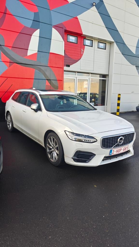 Volvo V90 T8 R design, Auto's, Volvo, Automaat, V90, Wit, Break
