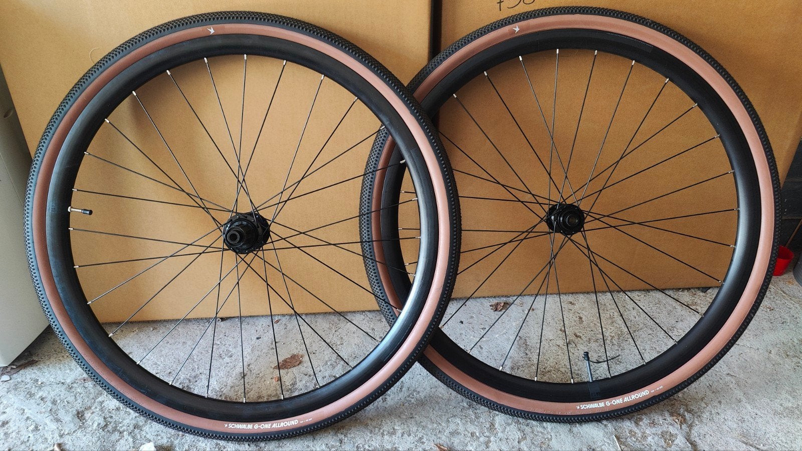 Gravelwielen met Schwalbe G-one Allround banden, Fietsen en Brommers, Fietsonderdelen, Ophalen, Racefiets