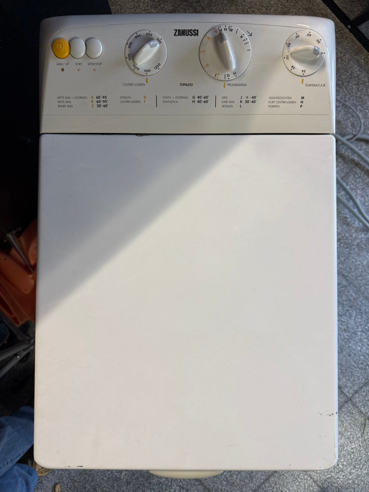 Zanussi wasmachine bovenlader 4,5 kg, Elektronische apparatuur, Wasmachines, Ophalen, Bovenlader