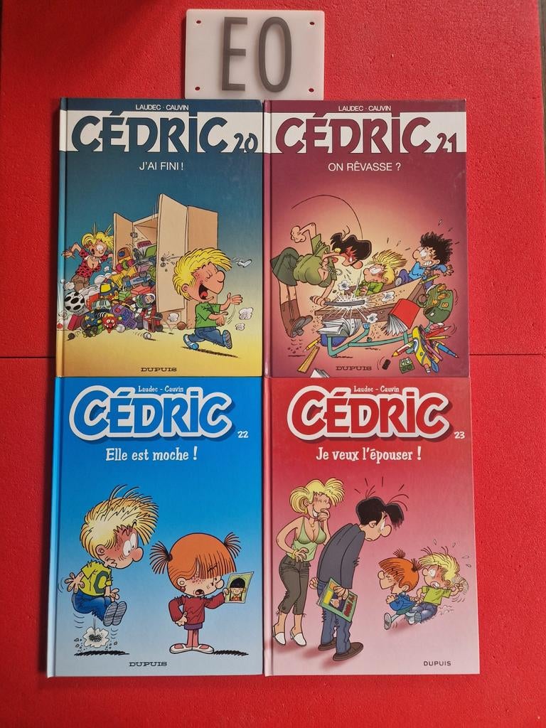 Lot de 4 bd cedric 20 à 23,EO, Livres, BD, Enlèvement ou Envoi