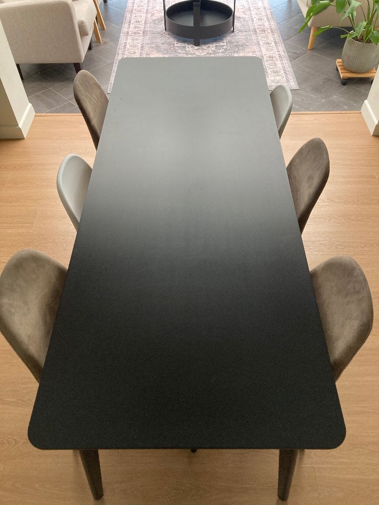 Eettafel lisabo IKEA zwart, Chêne, Enlèvement, Utilisé, 50 à 100 cm