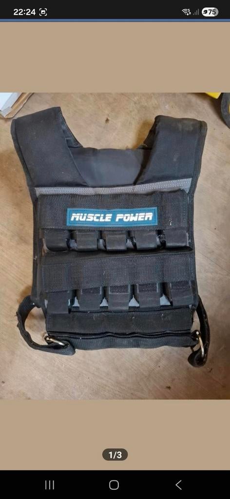 30 kg Gewichtsvest weighted vest muscle power, Sport en Fitness, Ophalen