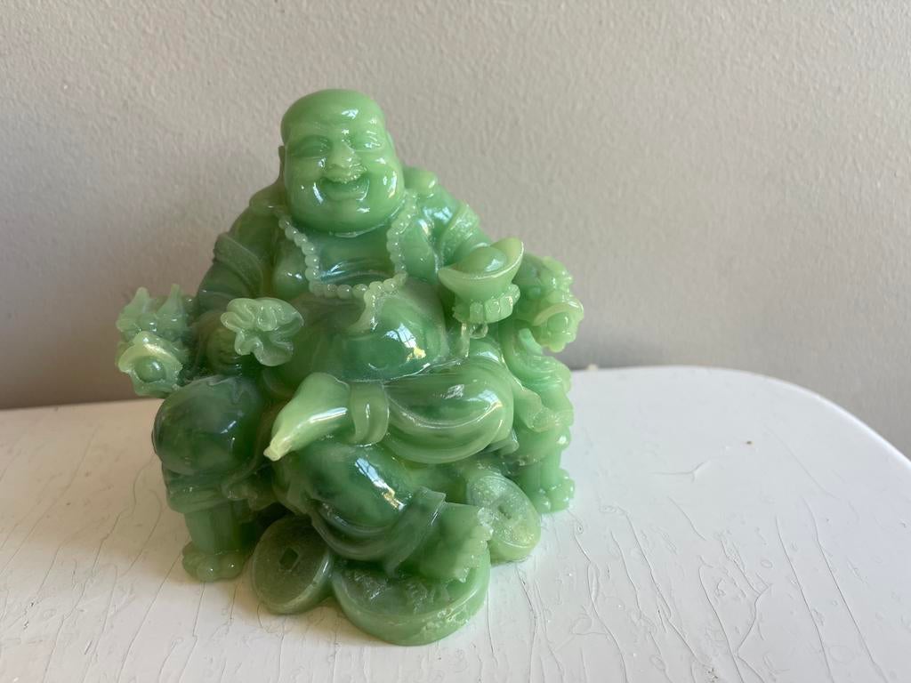 Magnifique bouddha en jade, Enlèvement ou Envoi, Comme neuf