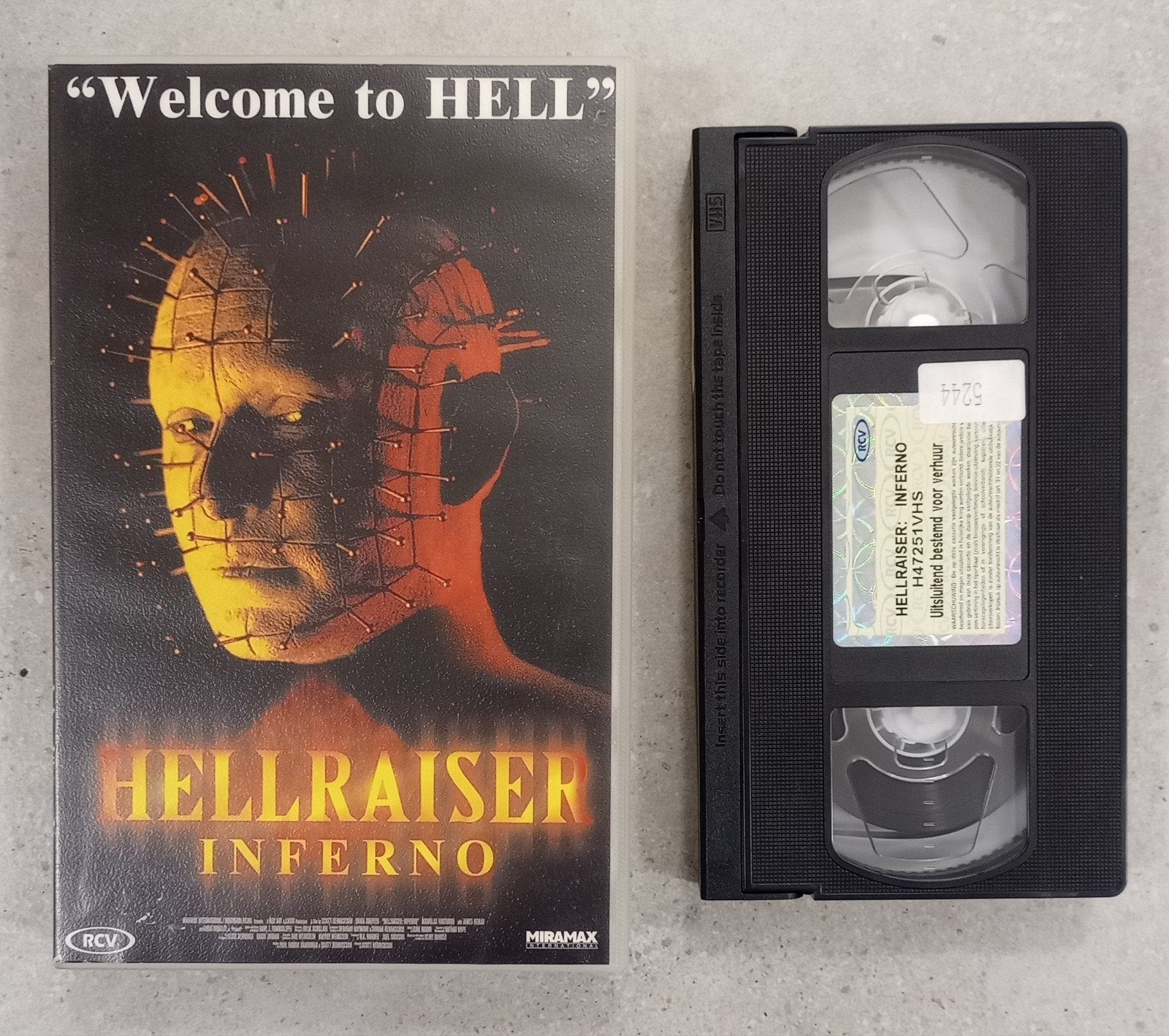 Hellraiser Inferno vhs Dutch ex-rental ex-videotheek, Cd's en Dvd's, Ophalen of Verzenden, VHS, Ex-rental
