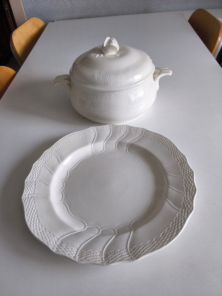 Ancien plat & soupière/légumier céramique BOSCH-La Louvière, Enlèvement ou Envoi