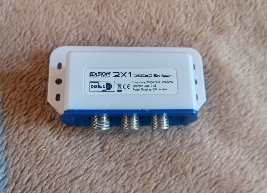 Edision DiSEqC switch 2/1, TV, Hi-fi & Vidéo, Antennes paroboliques, Enlèvement, Neuf, Accessoires d'antenne (parabolique), Autres marques