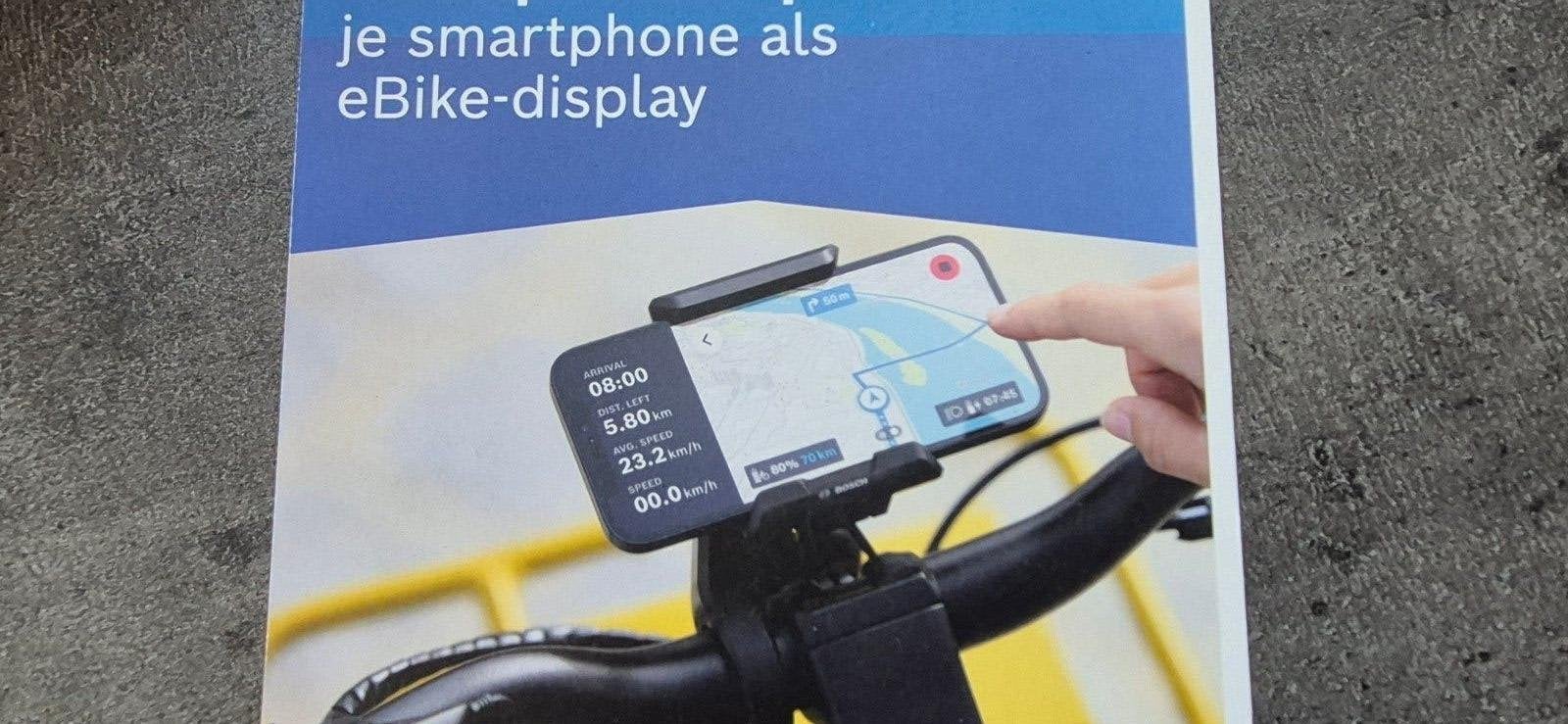 Bosh smartphone grip - telefoonhouder - KIOX systeem, Fietsen en Brommers, Ophalen of Verzenden, Draadloos, Zo goed als nieuw