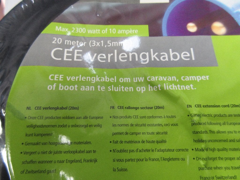 verleng kabel voor caravan of mobilhome, Enlèvement ou Envoi, Neuf
