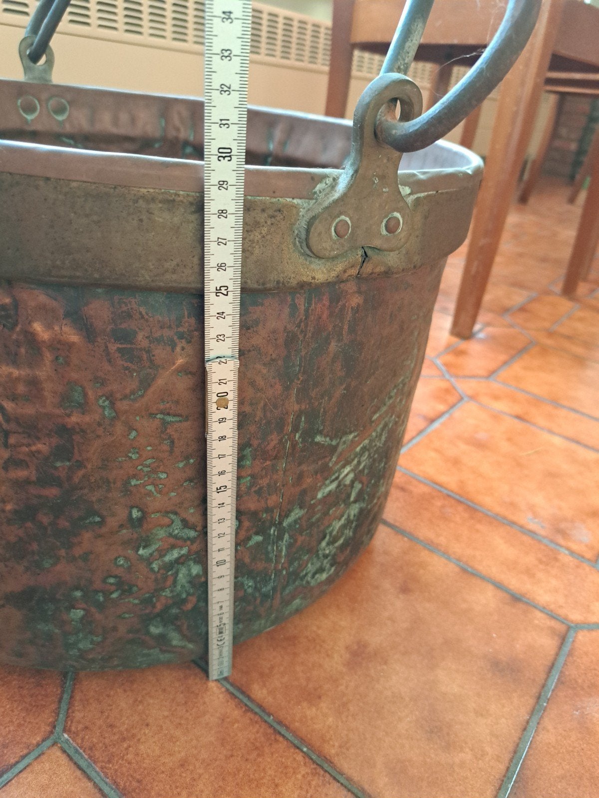 koperen ketel, Ophalen